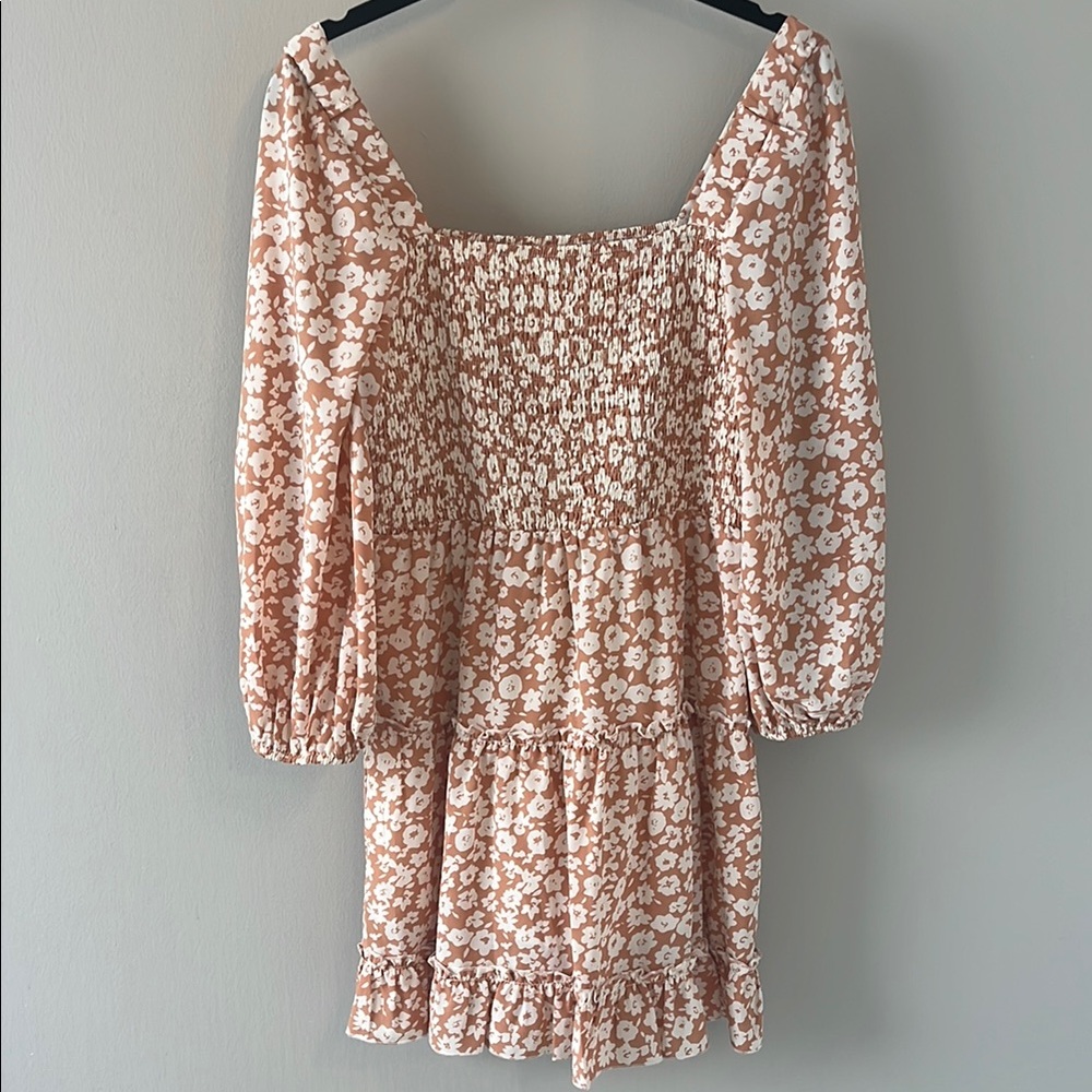 Pink Lily Floral Mini Dress